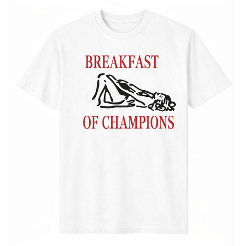 Футболка Breakfast of Champions - сніданок чемпіона унісекс біла bila-S фото