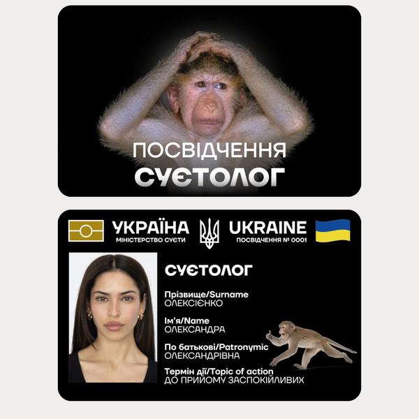 Жартівливе посвідчення Суєтолог оригінальний сувенірний подарунок з гумором суетолог фото